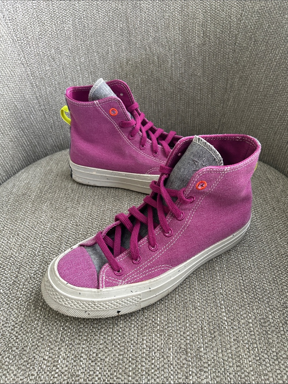 Converse Chuck 70 Renew High Top Cactus Flower Gray Sneakers